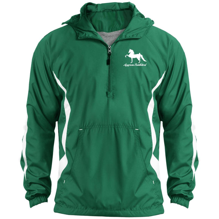 American Saddlebred 2 (white) JST63 Unisex Colorblock Raglan Anorak
