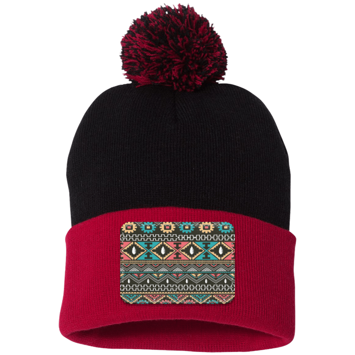 AZTEC 1 SP15 Pom Pom Knit Cap - Patch