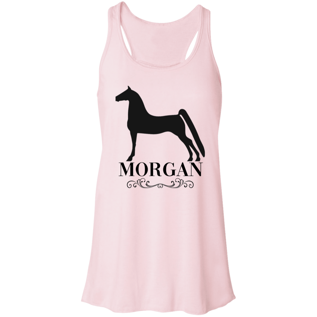 MORGAN STYLE 1 4HORSE B8800 Flowy Racerback Tank