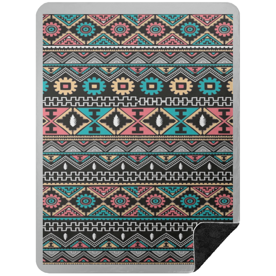 AZTEC 1 BSHL Premium Black Sherpa Blanket 60x80