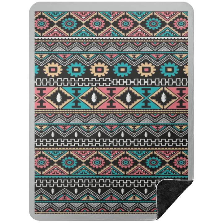 AZTEC 1 BSHL Premium Black Sherpa Blanket 60x80