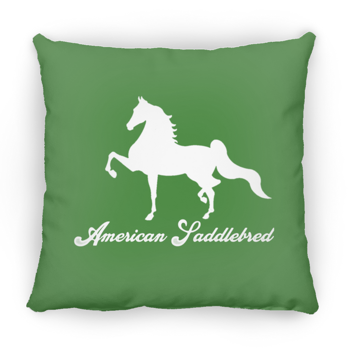 AMERICAN SADDLEBRED (DESIGN 1) WHITE 4HORSE PILLOWS THREE SIZES