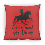 SHE FOUND HER LOVE (TWH pleasure)Bblack art ZP14 Small Square Pillow