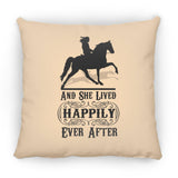 HAPPILY EVER AFTER (TWH Pleasure) Blk ZP14 Small Square Pillow