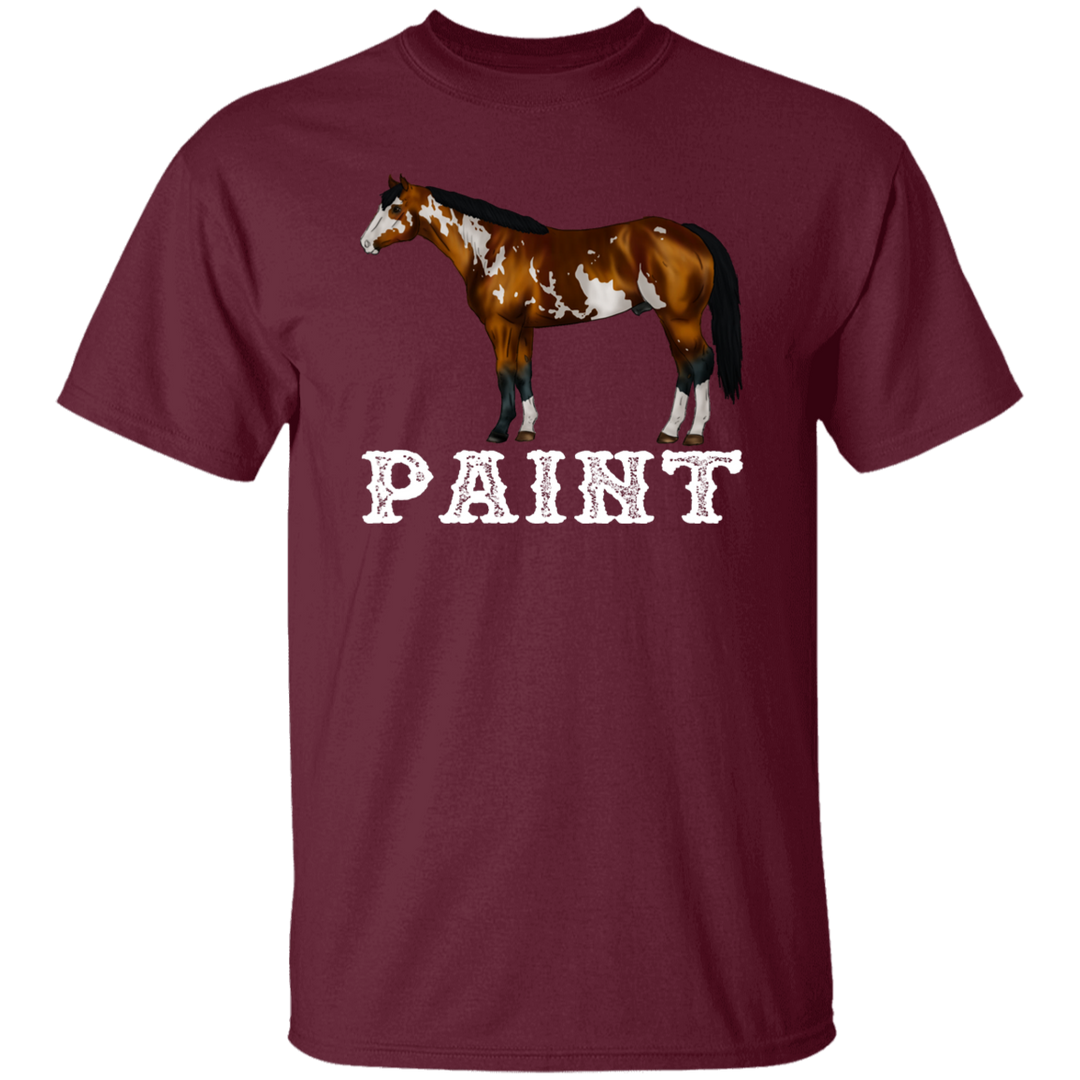 PAINT STYLE 1 (WHITE) 4HORSE G500 5.3 oz. T-Shirt