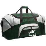 RACING (white) 4HORSE BG99 Colorblock Sport Duffel