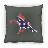 Rebel on the Rail Tennessee Walking Horse Performance ZP18 Large Square Pillow