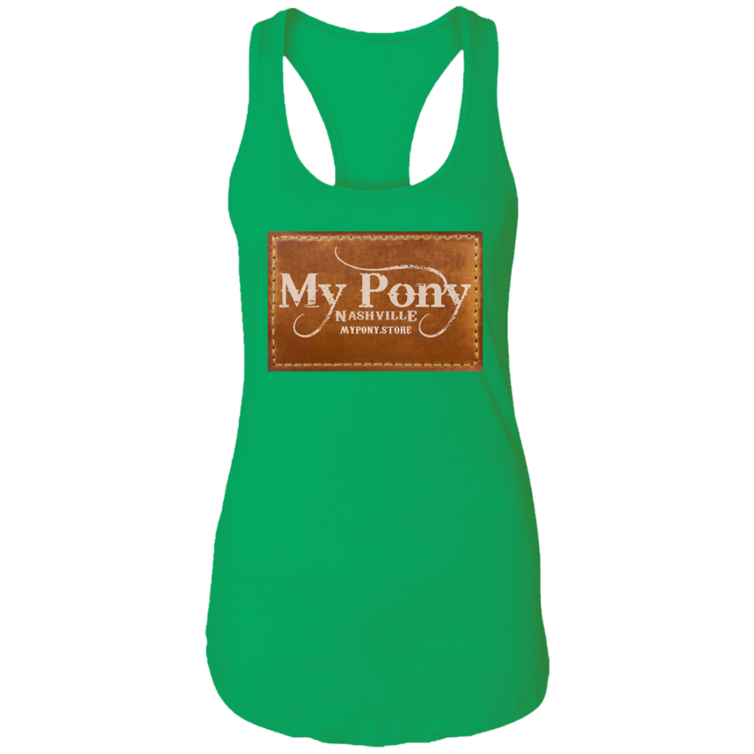 MY PONY NASHVILLE BRAND NL1533 Ladies Ideal Racerback Tank