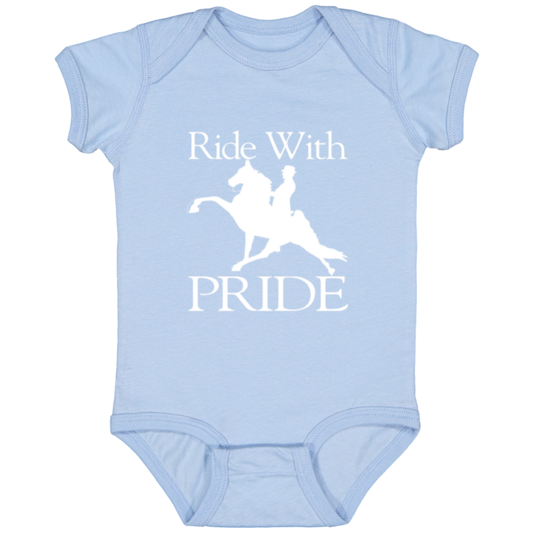 RIDEWITHPRIDEWHITE 4424 Infant Fine Jersey Bodysuit