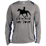 SHE FOUND HER LOVE FOX TROTTER TUMBLER ART - Copy ST361LS Long Sleeve Heather Colorblock Performance Tee