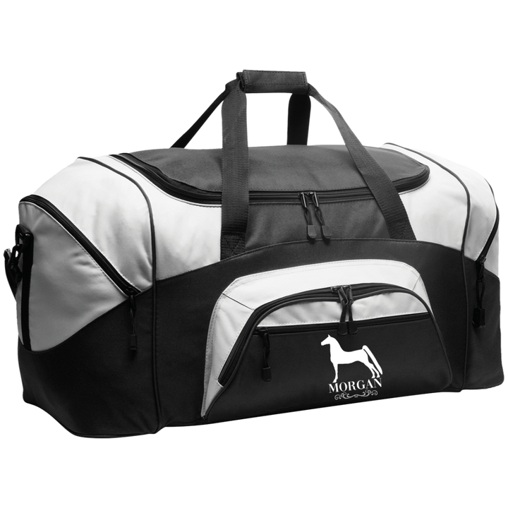 MORGAN STYLE 1 (WHITE) 4HORSE BG99 Colorblock Sport Duffel