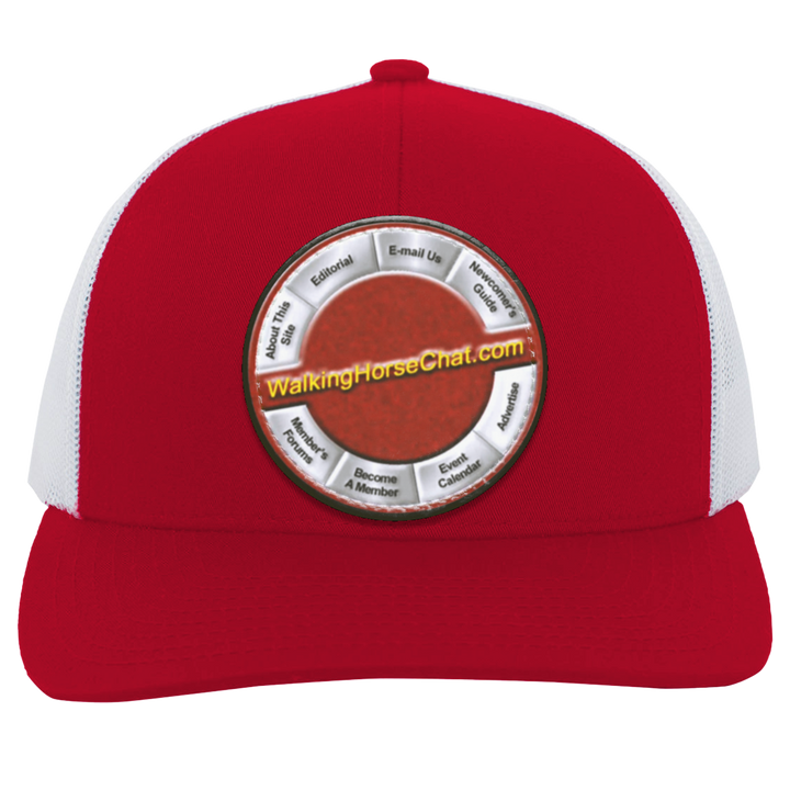 WalkingHorseChat Hat Logo 104C Trucker Snap Back - Patch