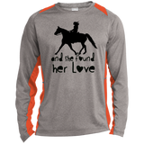 SHE FOUND HER LOVE FOX TROTTER TUMBLER ART - Copy ST361LS Long Sleeve Heather Colorblock Performance Tee