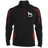 Morgan ST851 Men/Women's Sport Wicking Colorblock 1/2 Zip