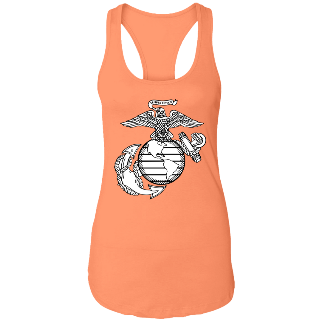 USMC EGA Symbol NL1533 Ladies Ideal Racerback Tank