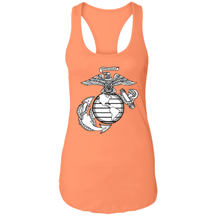 USMC EGA Symbol NL1533 Ladies Ideal Racerback Tank
