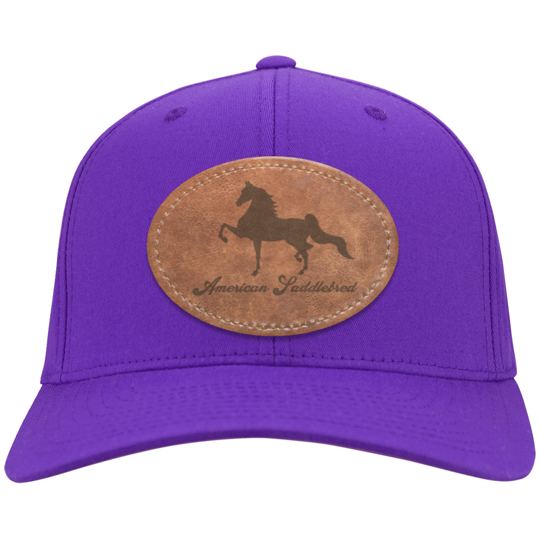 AMERICAN SADDLEBRED ON LEATHER CP80 Twill Cap - Patch