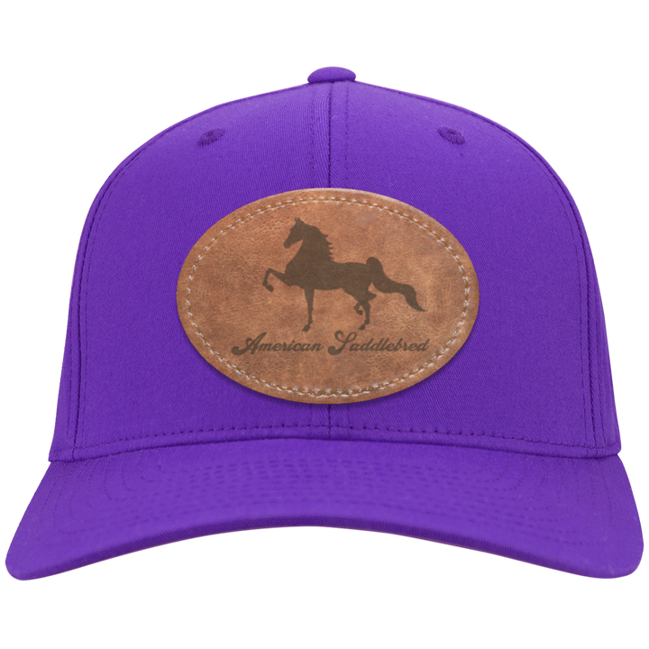 AMERICAN SADDLEBRED ON LEATHER CP80 Twill Cap - Patch