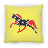 Rebel on the Rail Tennessee Walking Horse Pleasure ZP14 Small Square Pillow