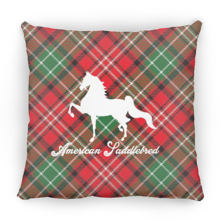 AMERICAN SADDLEBRED PLAID SADDLEBRED CHRISTMAS PILLOWS (THREE SIZES)