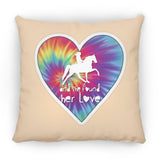 SHE FOUND HER LOVE TWH PLEASURE HEART ZP16 Medium Square Pillow