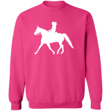 Missouri Fox Trotter LADY FINAL ART WHITE G180 Crewneck Pullover Sweatshirt