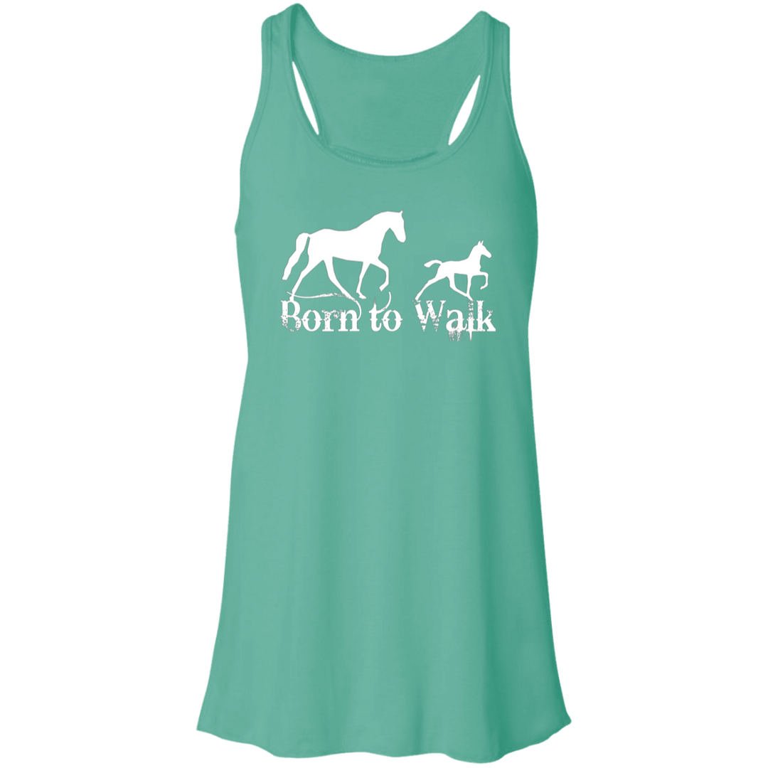 BORN TO WALK B8800 Flowy Racerback Tank