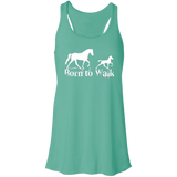 BORN TO WALK B8800 Flowy Racerback Tank