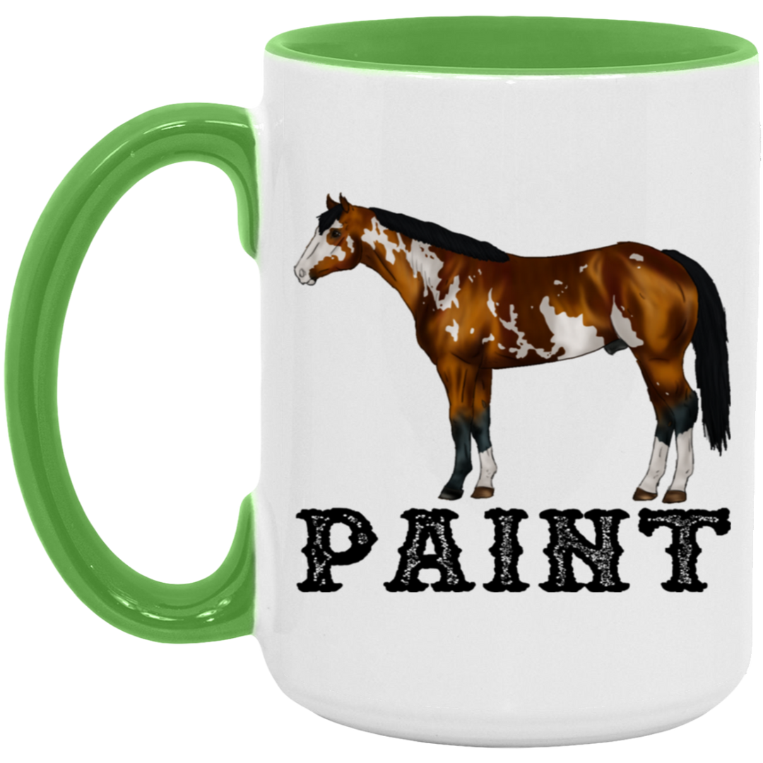 PAINT STYLE 1 4HORSE AM15OZ 15oz. Accent Mug