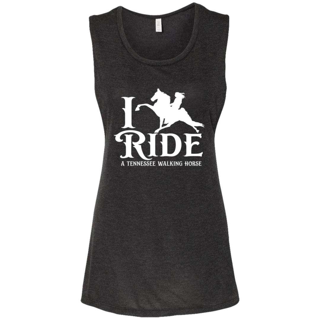I RIDE A WALKING HORSE B (WHITE) B8803 Ladies&