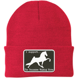 I SUPPORT THE TWH -RECTANGLE CP90 Knit Cap - Patch