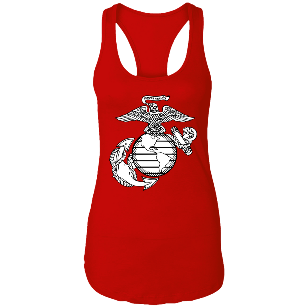 USMC EGA Symbol NL1533 Ladies Ideal Racerback Tank