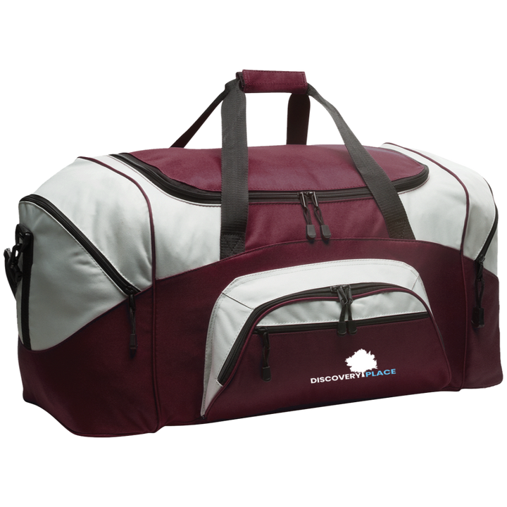DISCOVERY PLACE LOGO 2023 DESIGN 1 BG99 Colorblock Sport Duffel
