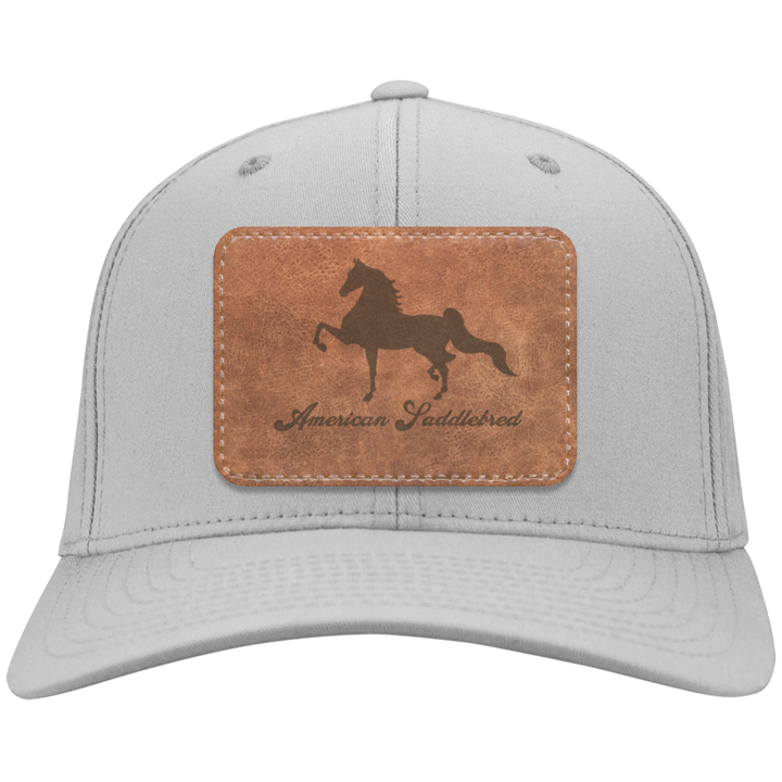 AMERICAN SADDLEBRED ON LEATHER CP80 Twill Cap - Patch