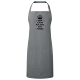 REAL DADS BUY PONIES (black) RP150 Sustainable Unisex Bib Apron