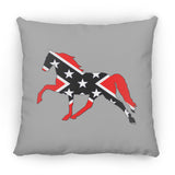 Rebel on the Rail Tennessee Walking Horse Pleasure ZP18 Large Square Pillow