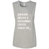 Summer Nights Showring Lights Walk On B8803 Ladies' Flowy Muscle Tank