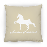 AMERICAN SADDLEBRED (DESIGN 1) WHITE 4HORSE PILLOWS THREE SIZES