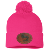 FRIESIAN ON LEATHER SP15 Pom Pom Knit Cap - Patch