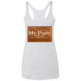 MY PONY NASHVILLE BRAND NL6733 Ladies' Triblend Racerback Tank