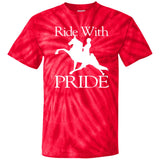 RIDEWITHPRIDEWHITE CD100 100% Cotton Tie Dye T-Shirt