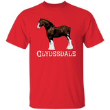 CLYDESDALE (STANDING) 4HORSE G500 5.3 oz. T-Shirt