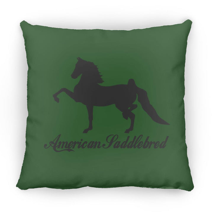 American Saddlebred 2 (black) ZP16 Medium Square Pillow