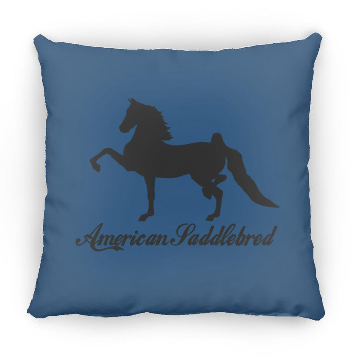 American Saddlebred 2 (black) ZP14 Small Square Pillow