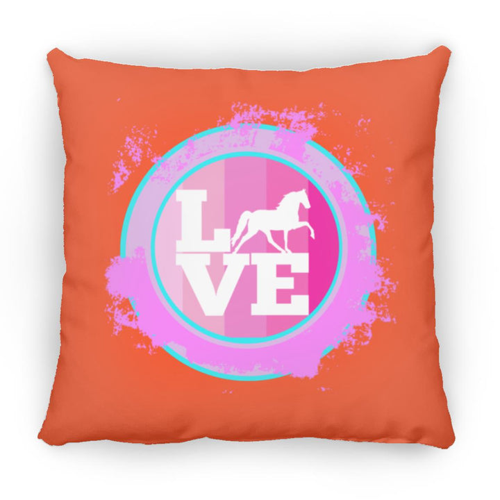 TWH PLEASURE BLEACH SPLATTER PINK TEAL ZP16 Medium Square Pillow