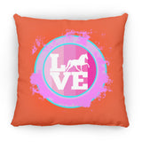 TWH PLEASURE BLEACH SPLATTER PINK TEAL ZP16 Medium Square Pillow