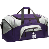 RACK ON RACKING (WHITE ART) BG99 Colorblock Sport Duffel