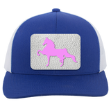 AMERICAN SADDLEBRED PINK 104C Trucker Snap Back - Patch