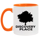 DISCOVERY PLACE LOGO 2023 DESIGN 2 ALL BLACK AM11OZ 11 oz. Accent Mug