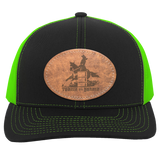 TURNIN AND BURNIN ON LEATHER 104C Trucker Snap Back - Patch